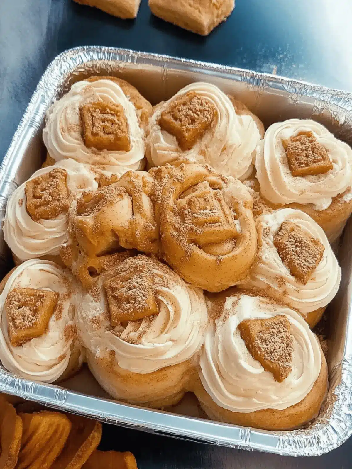 Fluffy Biscoff Cinnamon Rolls