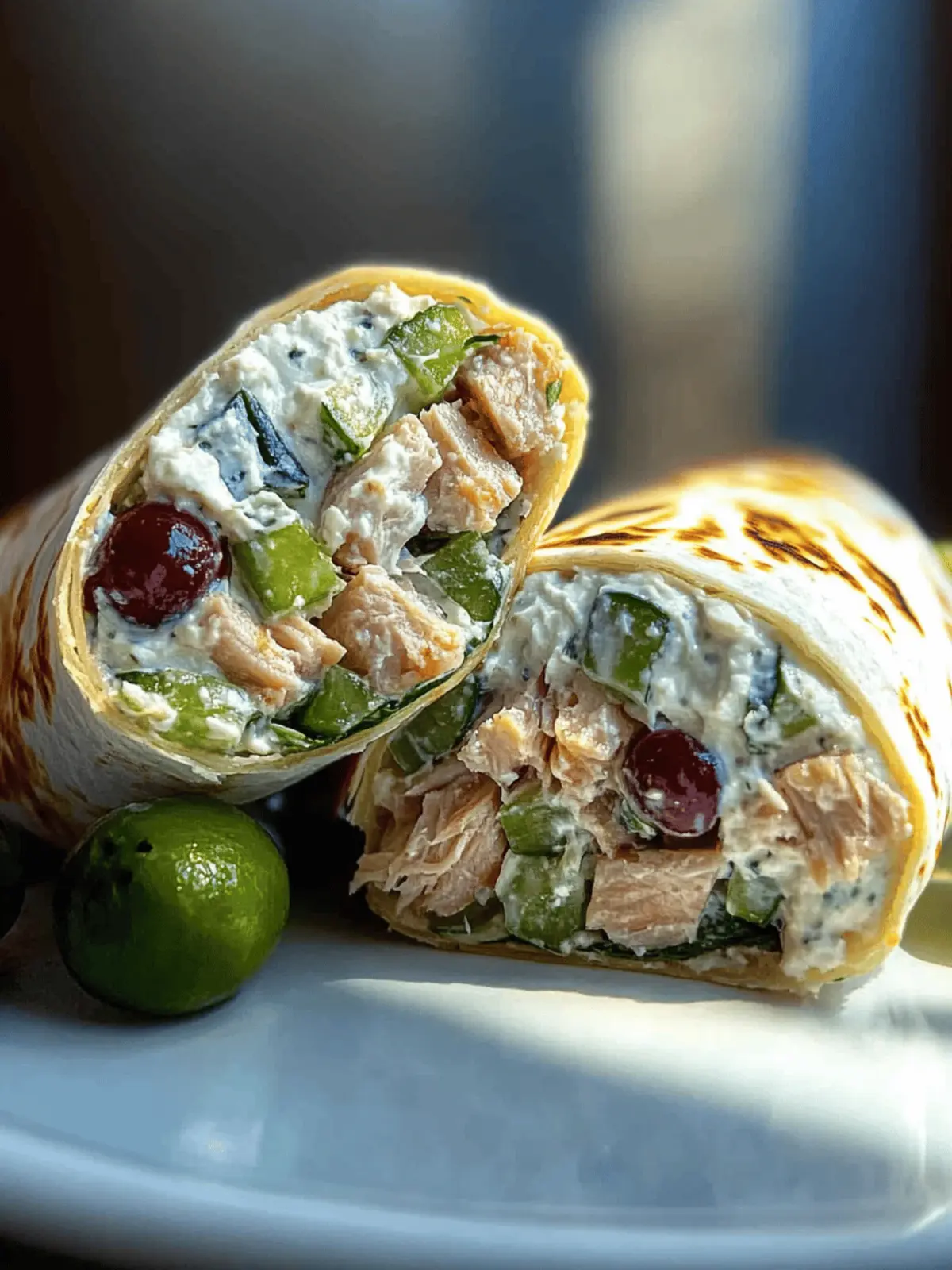 Greek Tuna Wrap