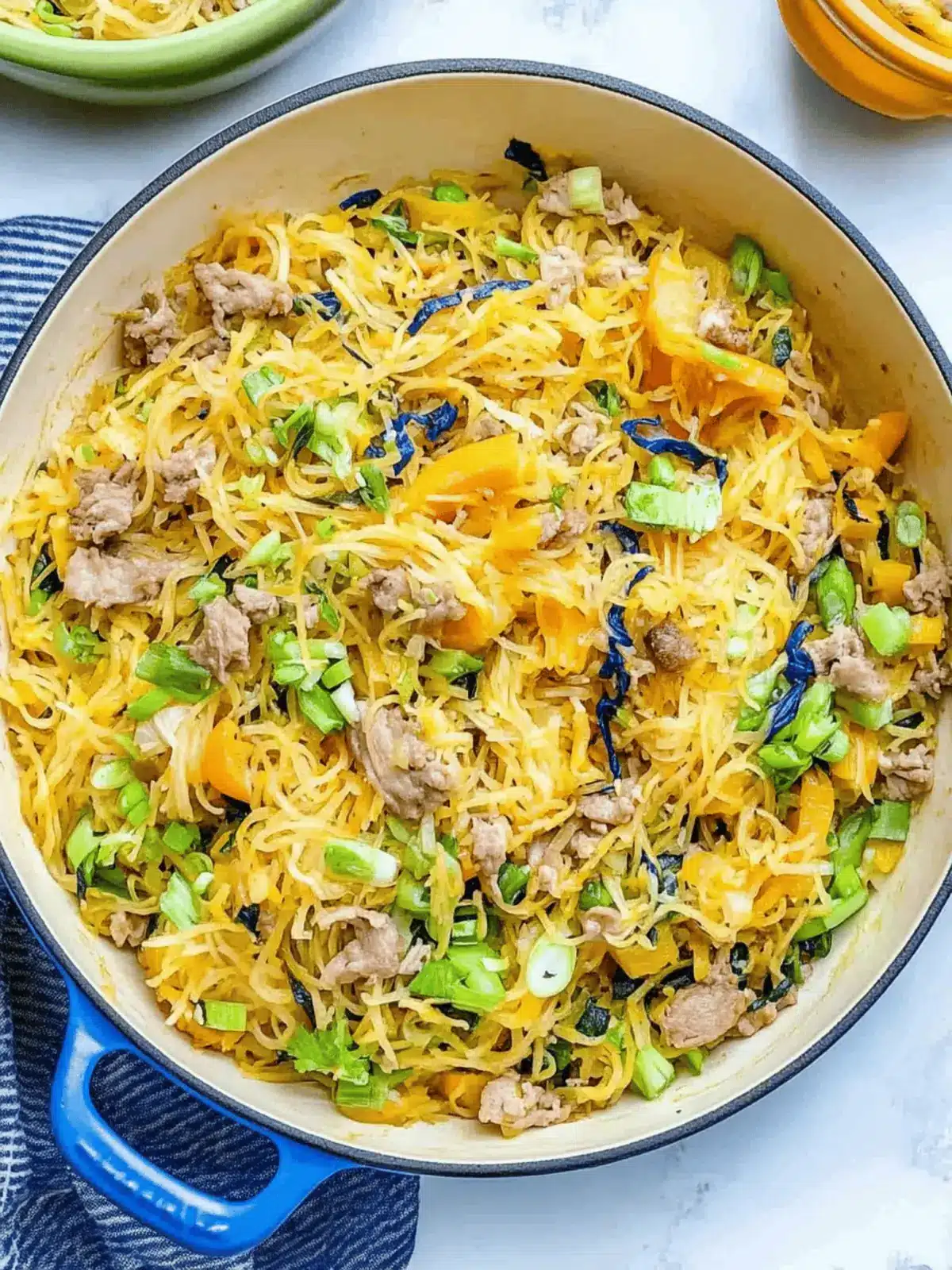 Spaghetti Squash Chow Mein