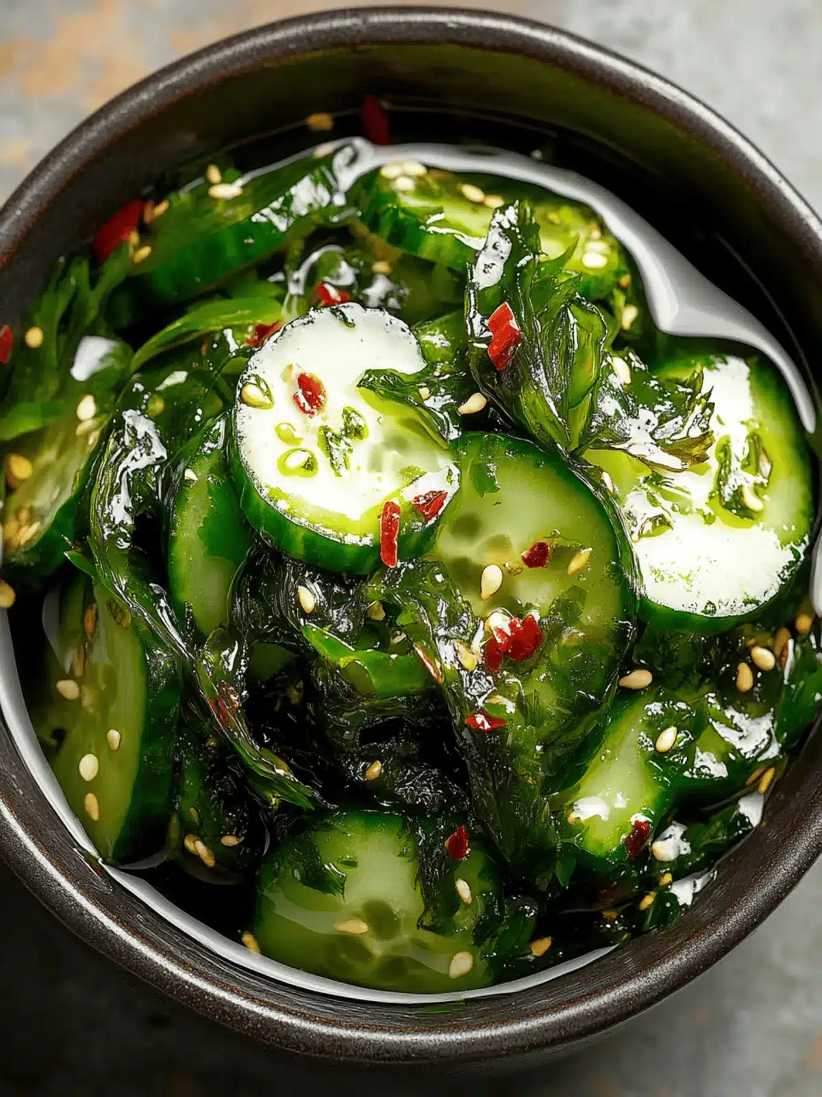 Cucumber Seaweed Salad