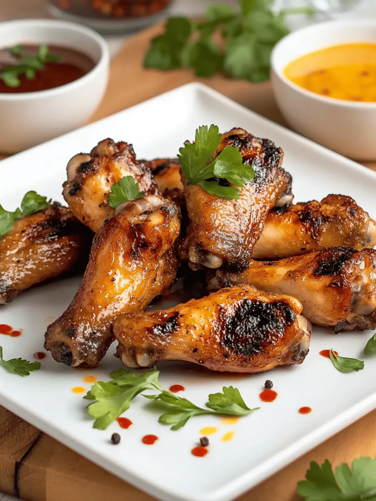 Irresistible Grilled Chicken Wings: Easy Flavorful Dinner! 4 Grilled Chicken Wings