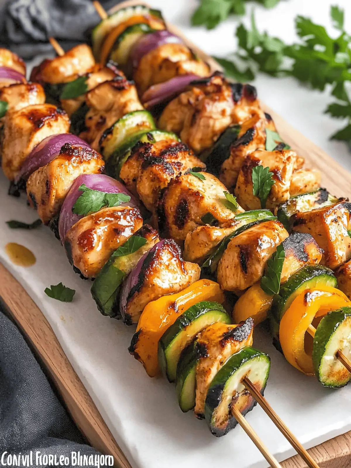 Honey Mustard Chicken Kabobs