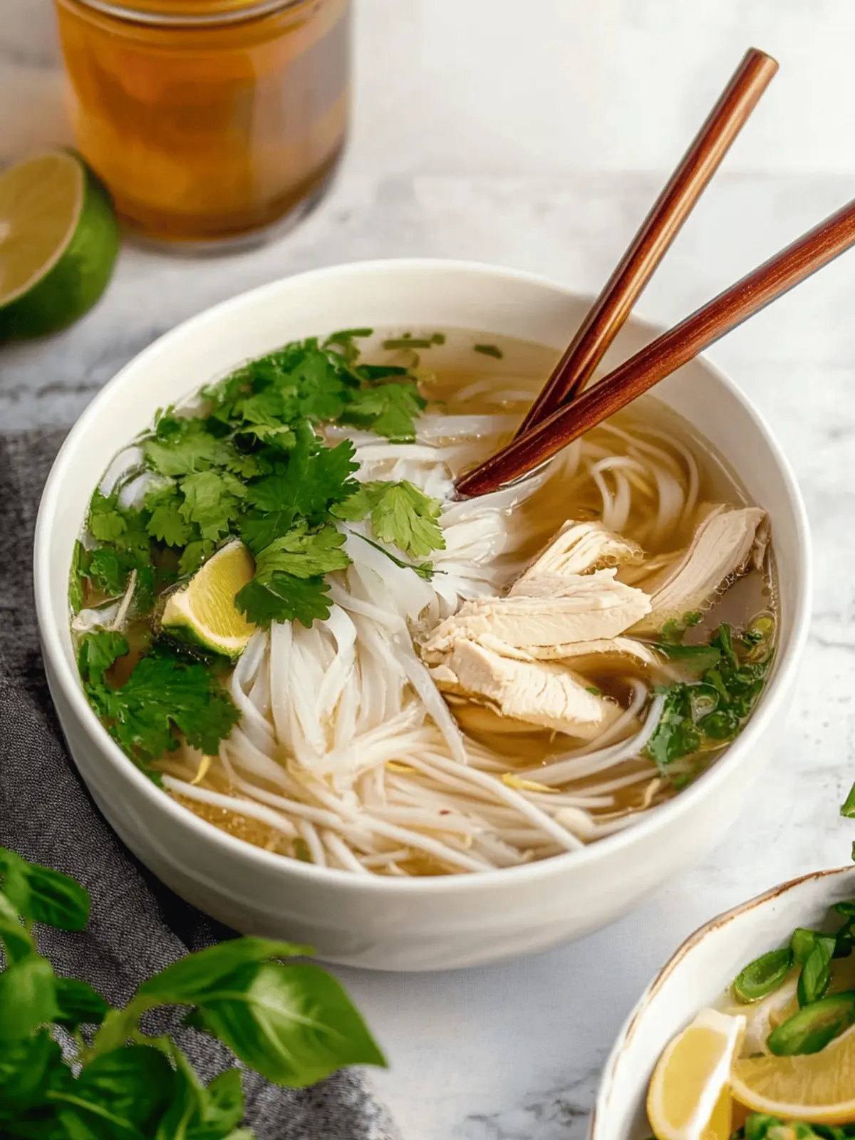 Vietnamese Chicken Pho Soup