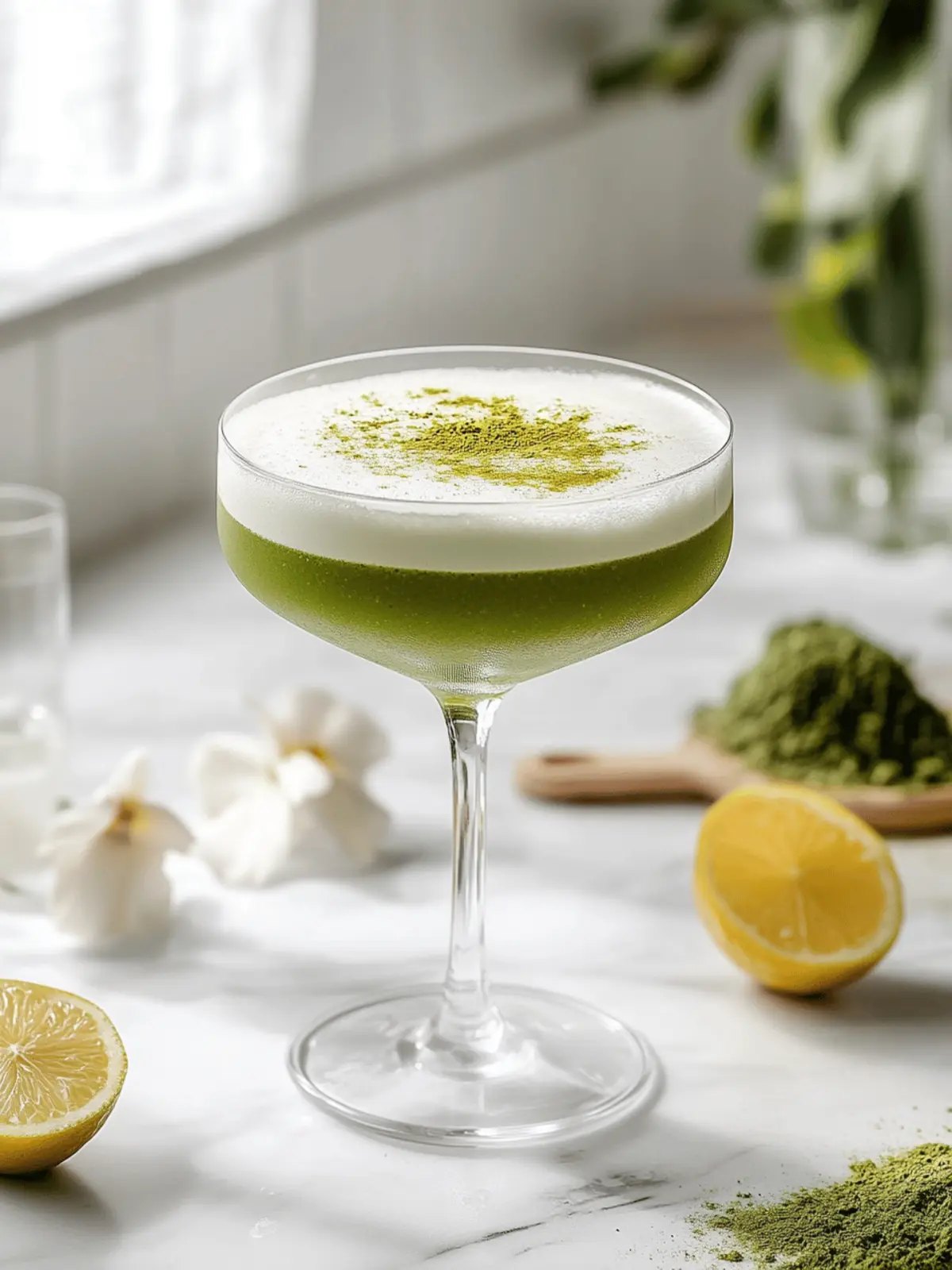 Matcha Gin Sour
