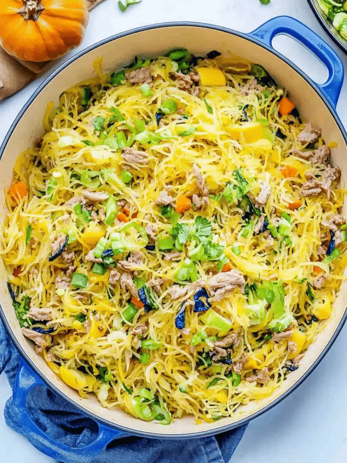 Spaghetti Squash Chow Mein