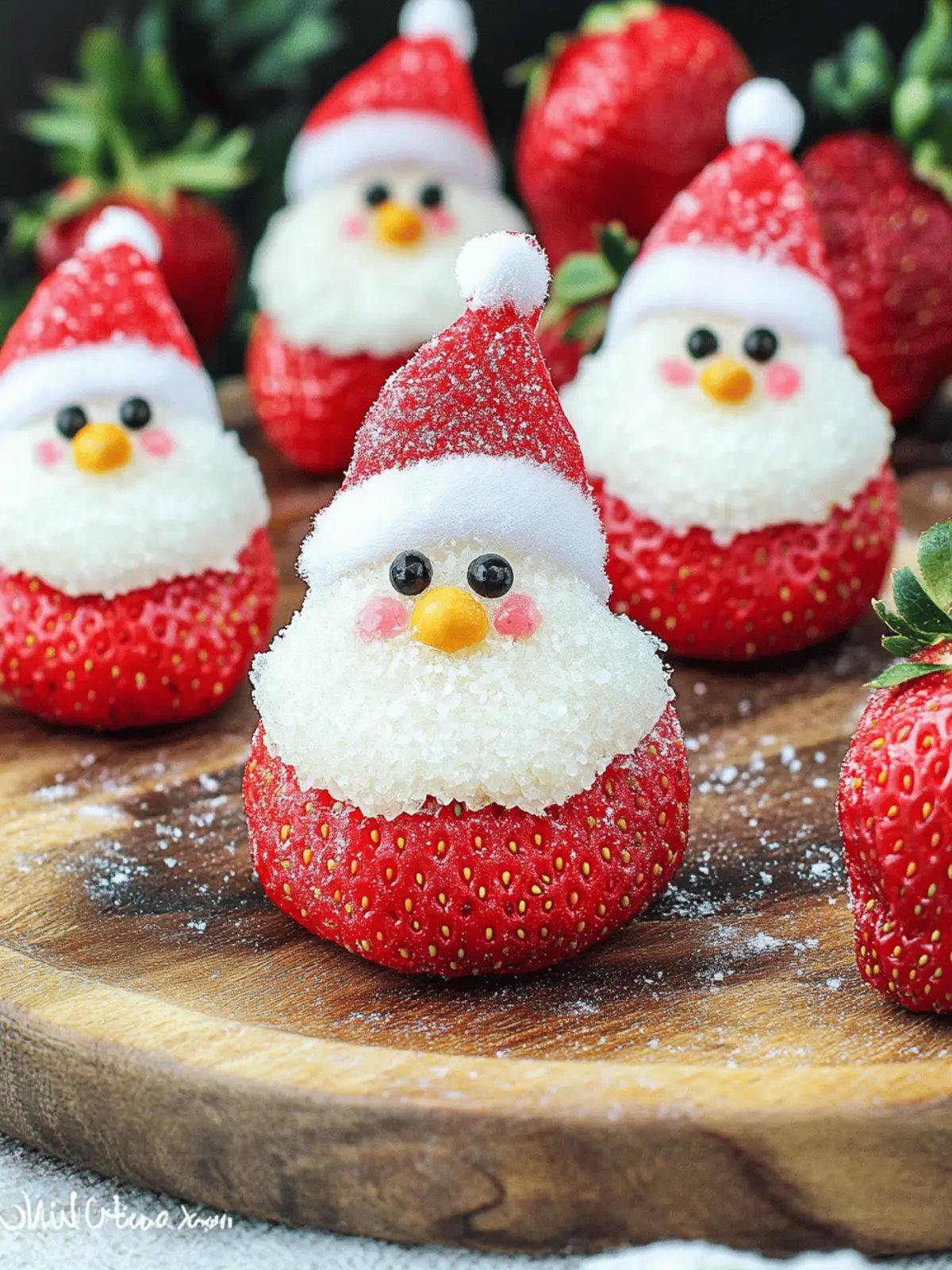 Delightful Strawberry Santas: Festive Treats for All Ages 3 Strawberry Santas