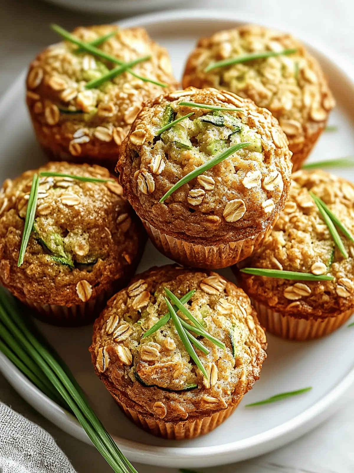 Zucchini Oatmeal Muffins