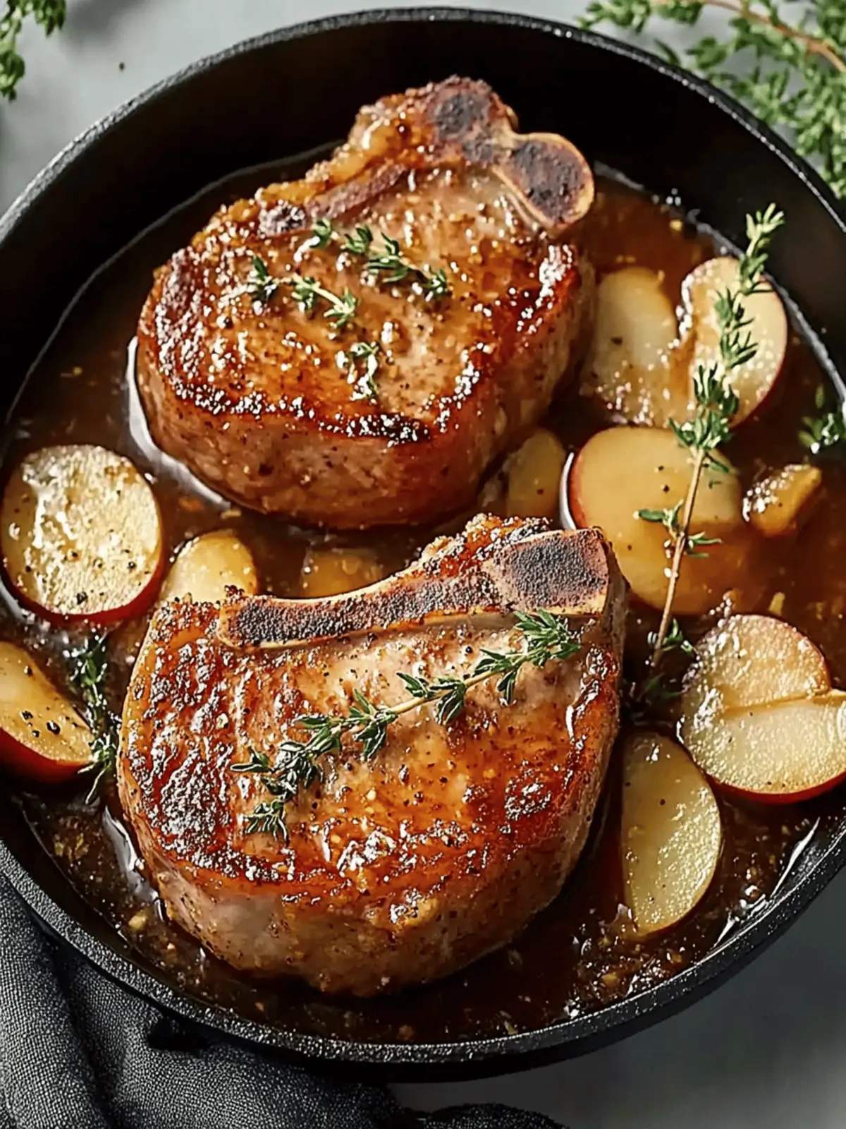 Apple Butter Pork Chops