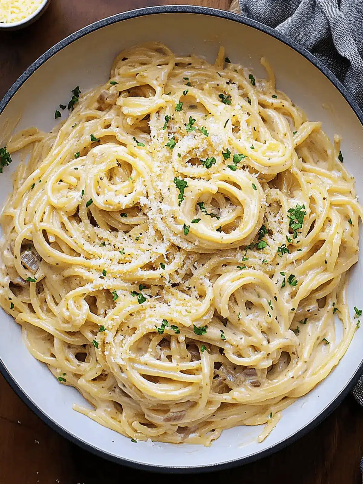 French Onion and Browned Butter Pasta