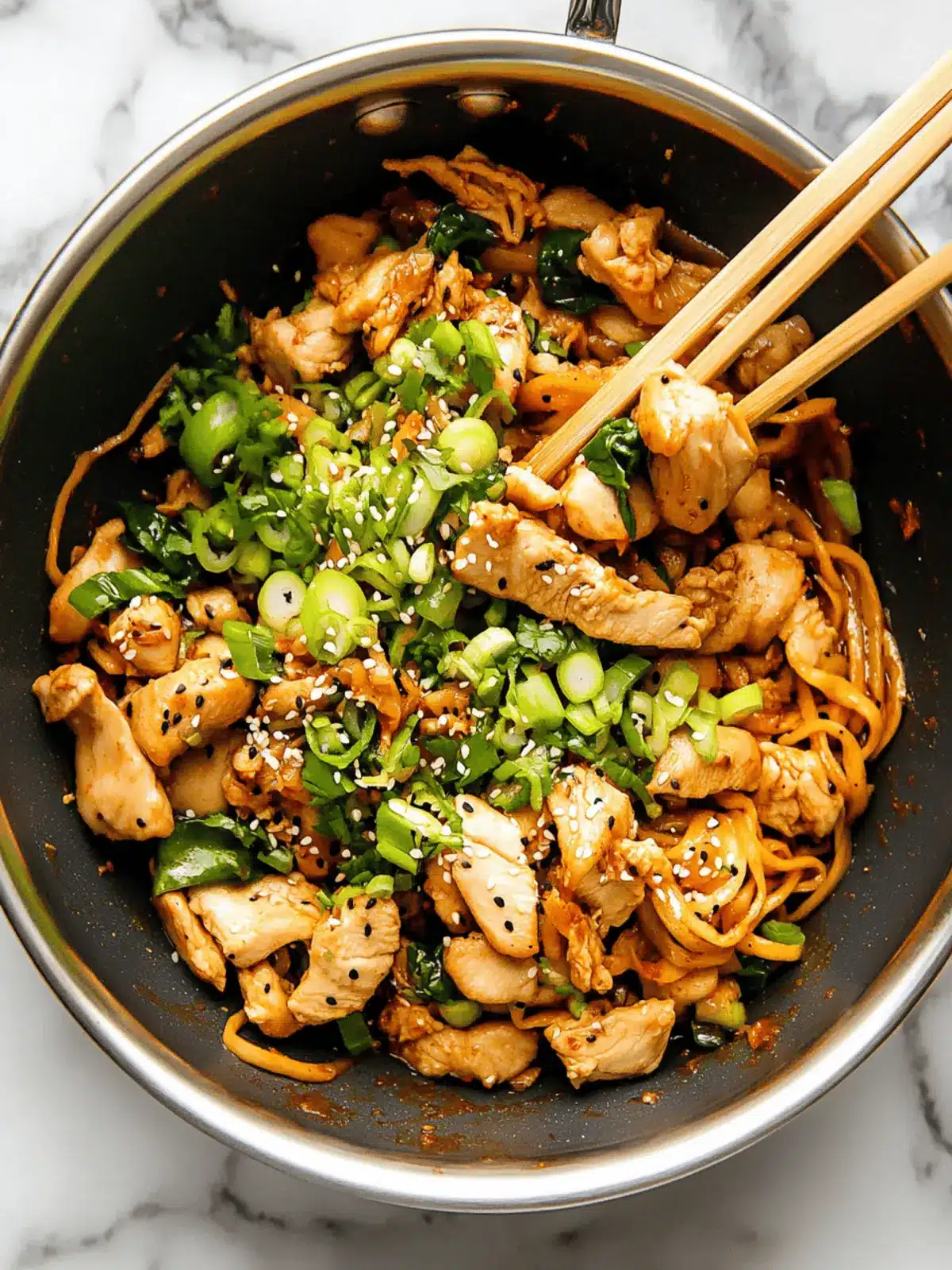 Kimchi Chicken Stir Fry