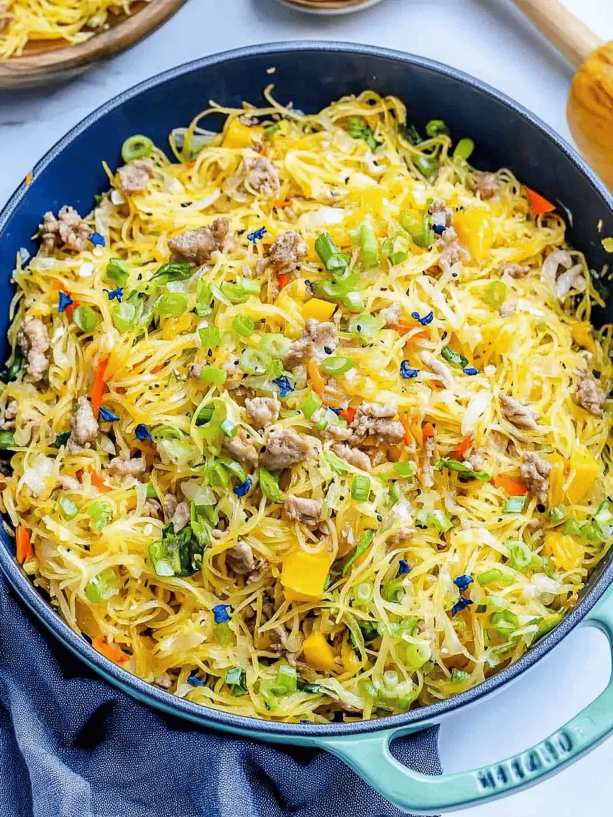 Spaghetti Squash Chow Mein