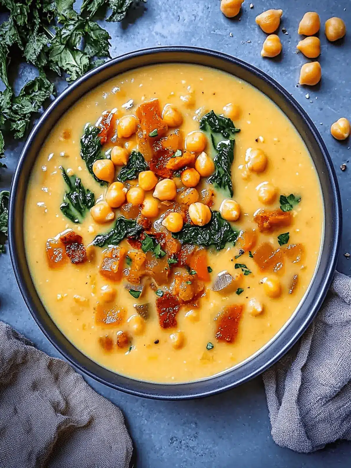 Creamy Tuscan Chickpea Soup