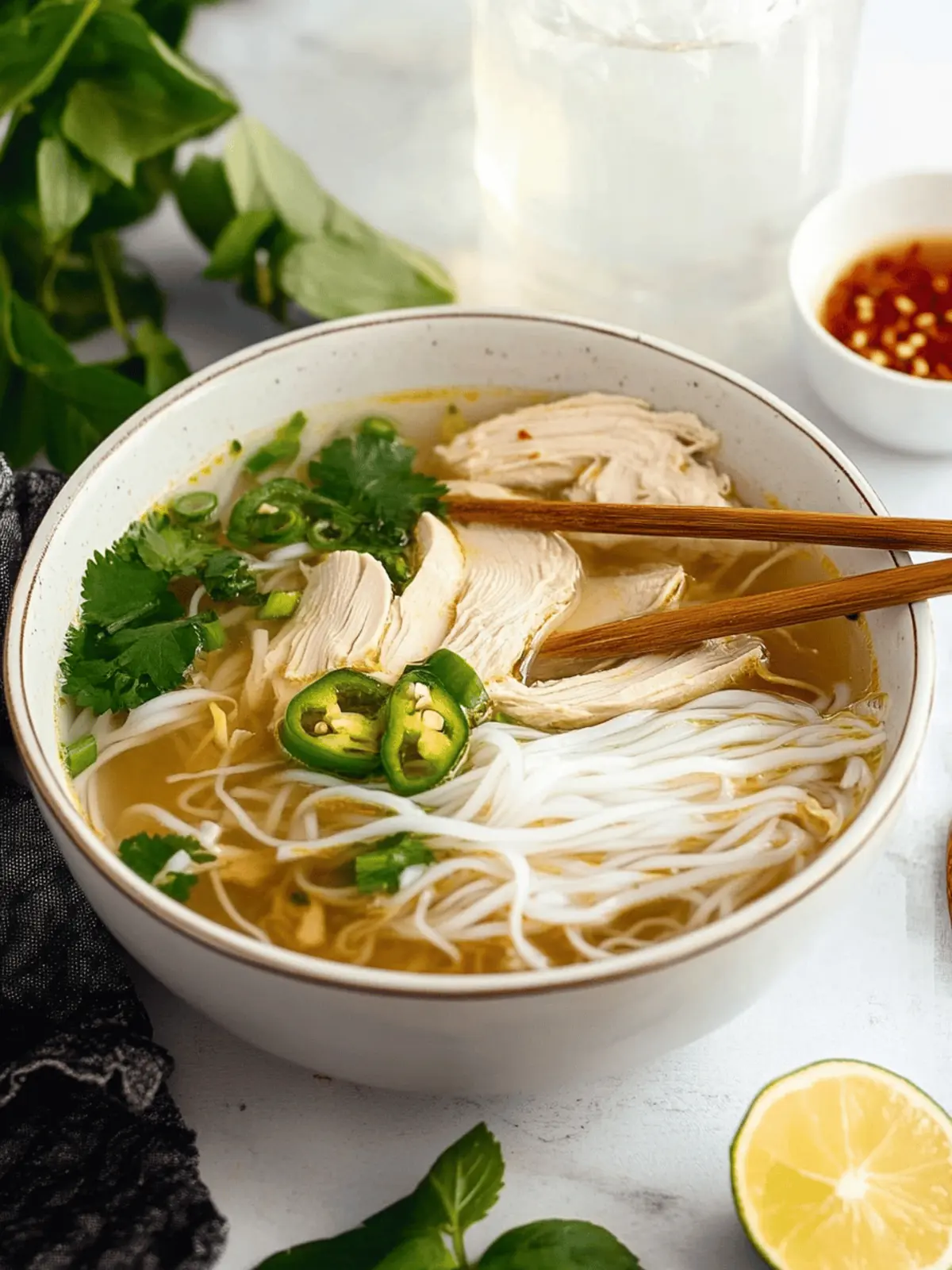 Vietnamese Chicken Pho Soup