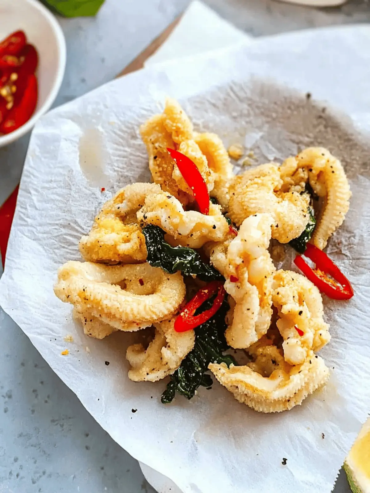 Crispy Salt and Pepper Squid: A Flavorful Homemade Delight 4 Salt and Pepper Squid