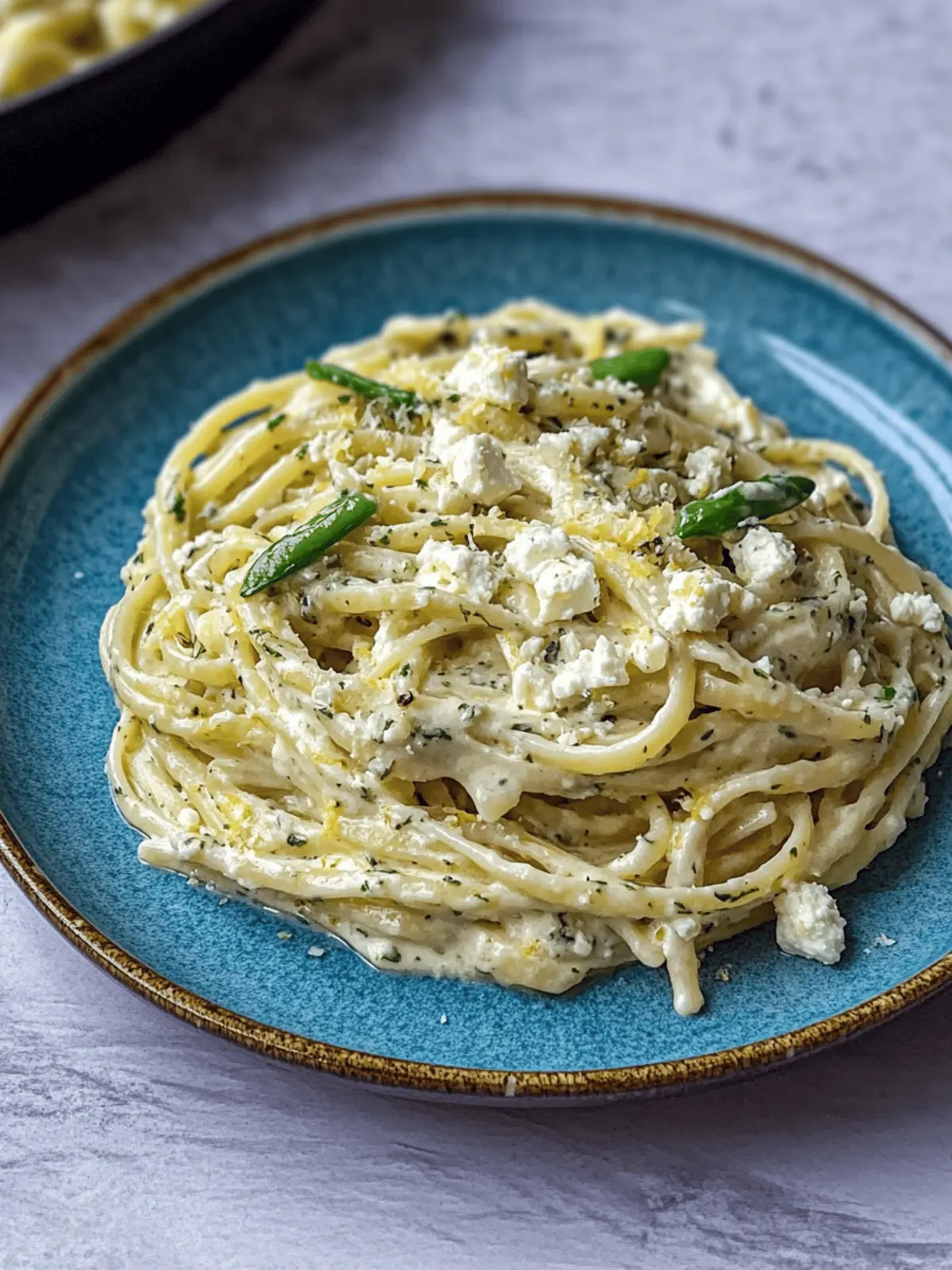 Creamy Lemon Feta Pasta