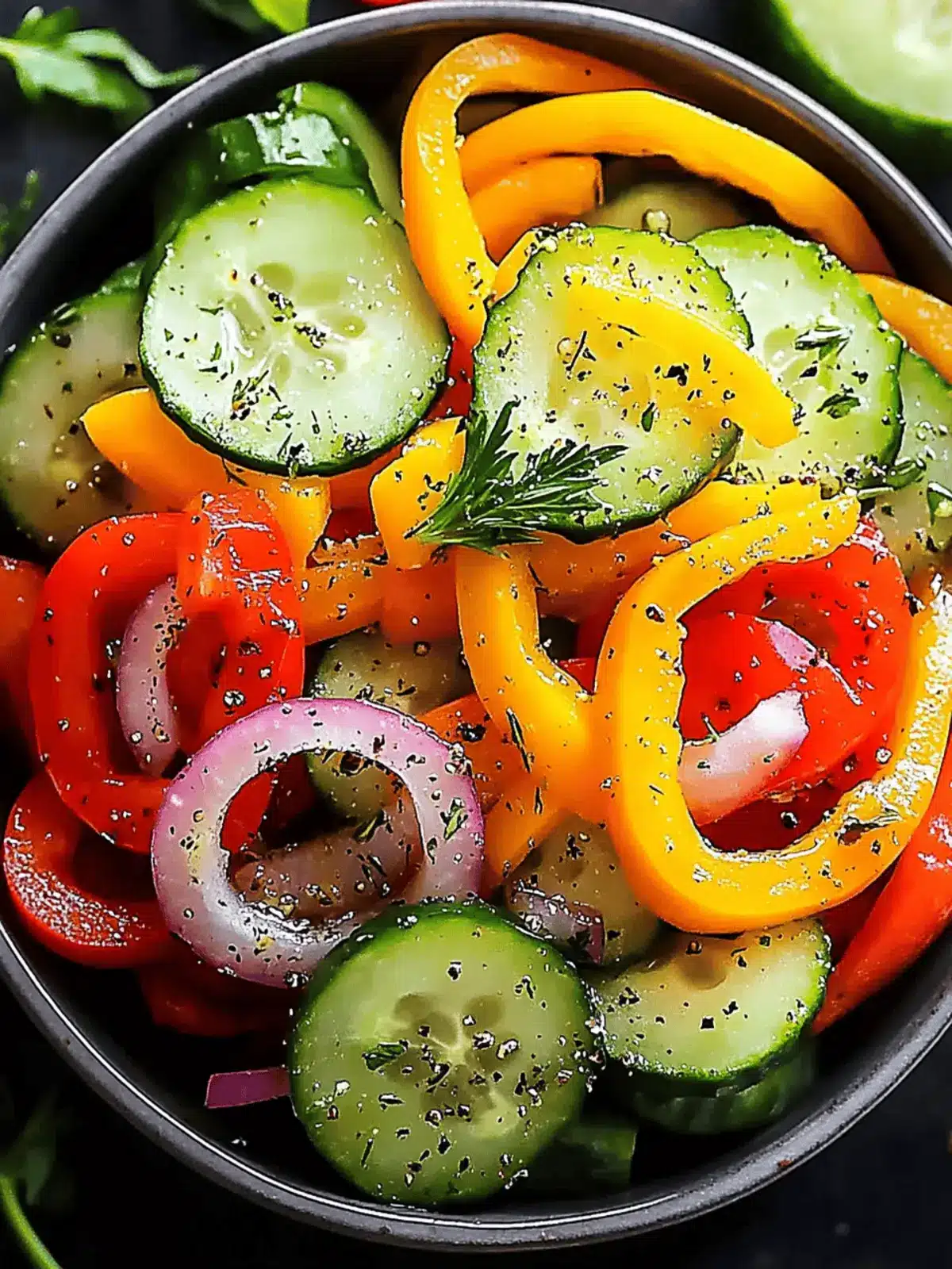 Cucumber Sweet Pepper Salad