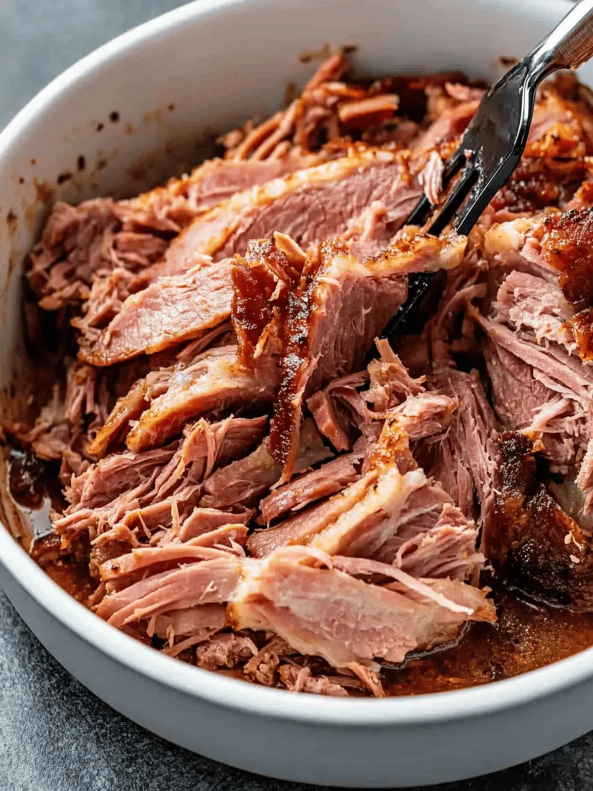 Melt-in-Your-Mouth Oven Baked Pulled Ham for Easy Feasts 4 Oven Baked Pulled Ham