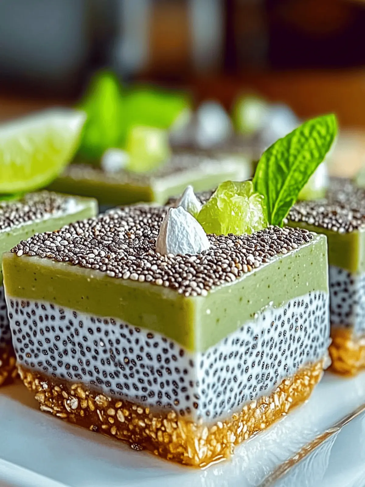 Chia Pudding Bars
