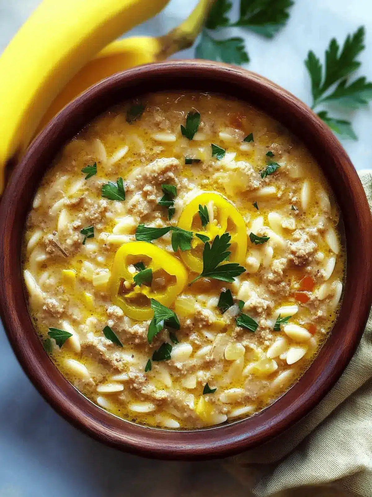 Orzo Stuffed Banana Peppers Soup: Comfort in Every Spoonful 5 Orzo Stuffed Banana Peppers Soup