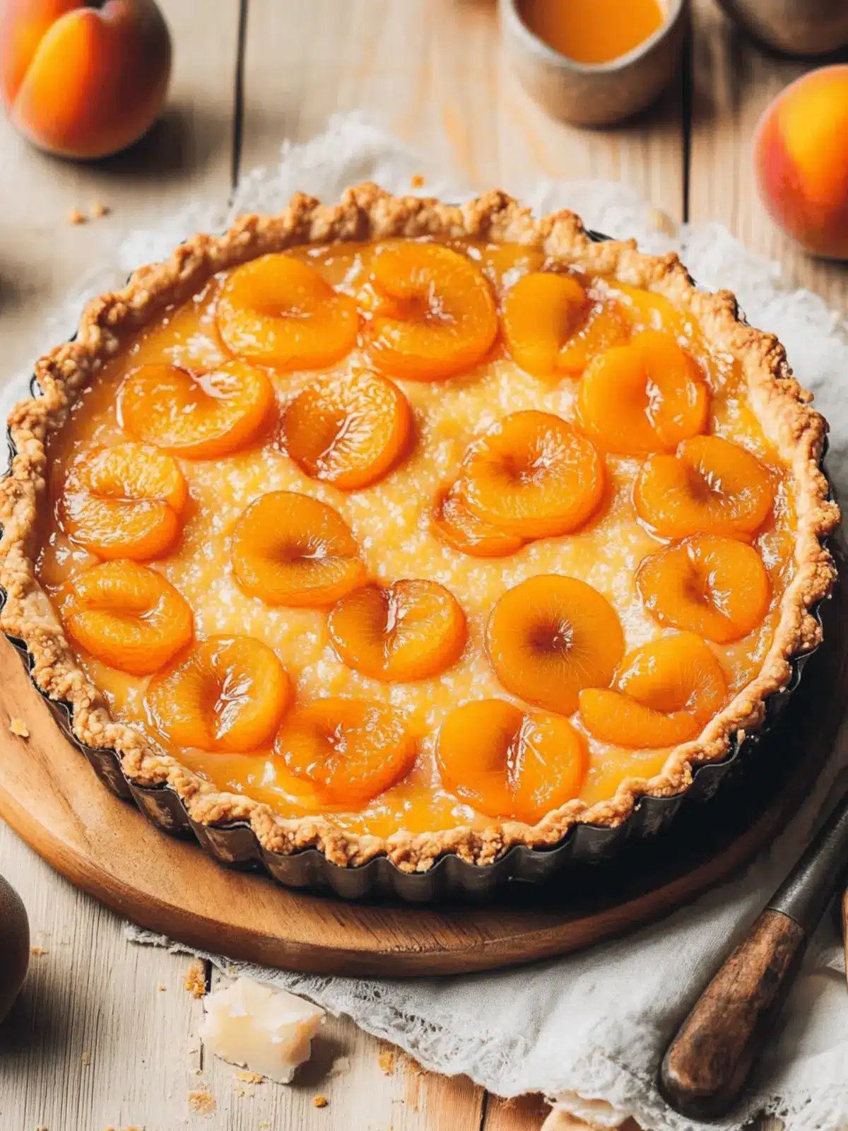 Vegan Apricot Frangipane Tart