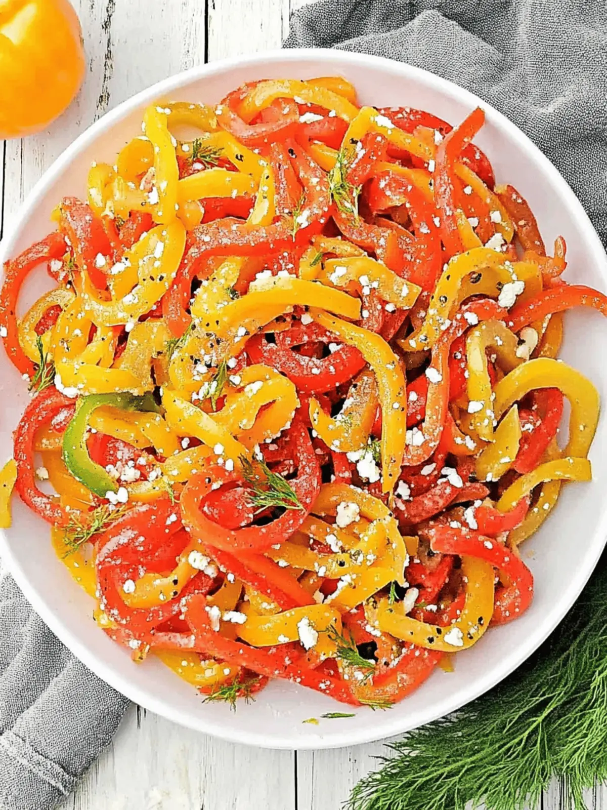 Fresh Bell Pepper Salad: A Colorful Crunch for Your Table 4 Bell Pepper Salad