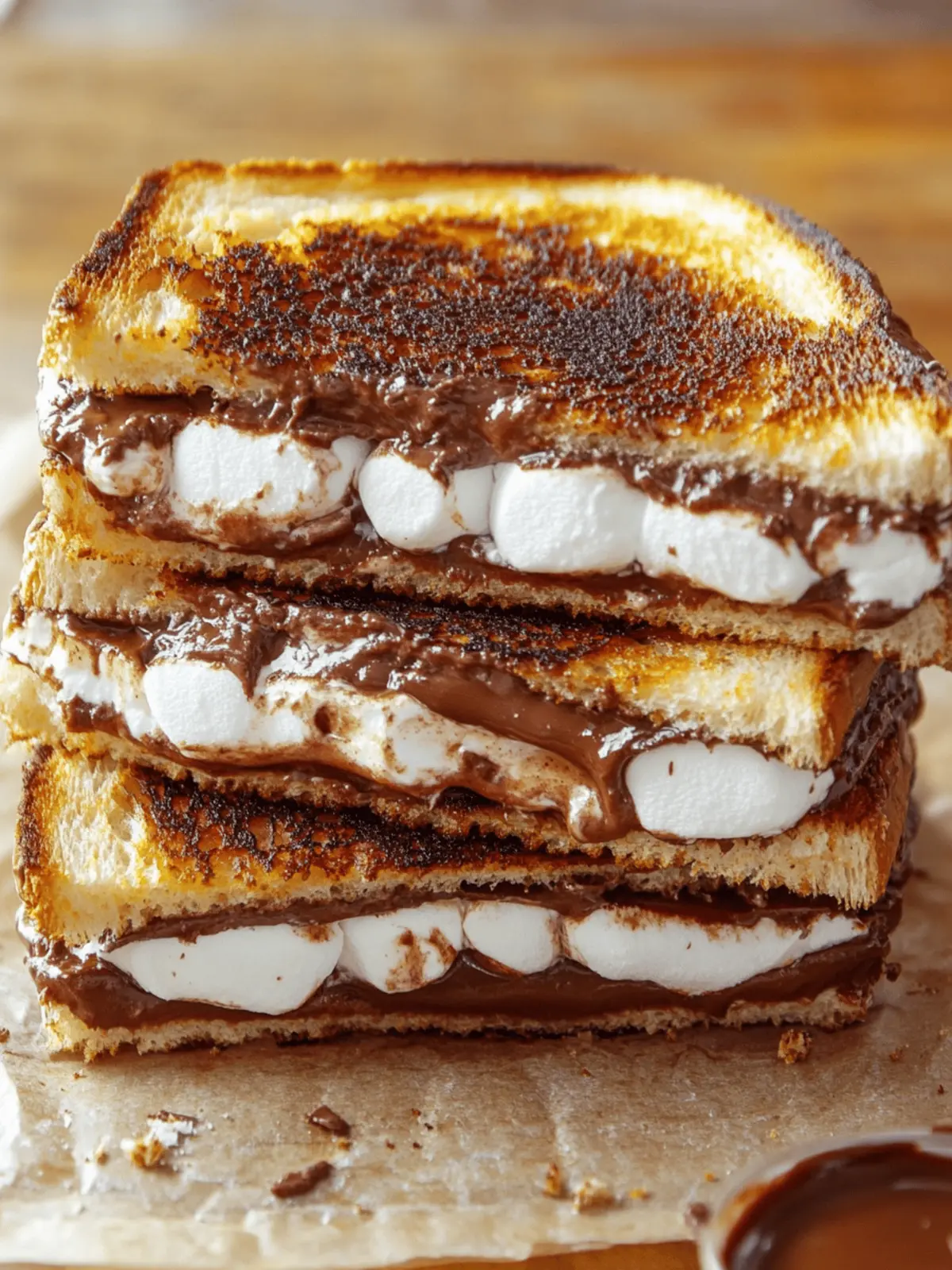 Satisfy Your Sweet Tooth with Grilled Nutella Marshmallow Sandwich 3 Grilled Nutella Marshmallow Sandwich