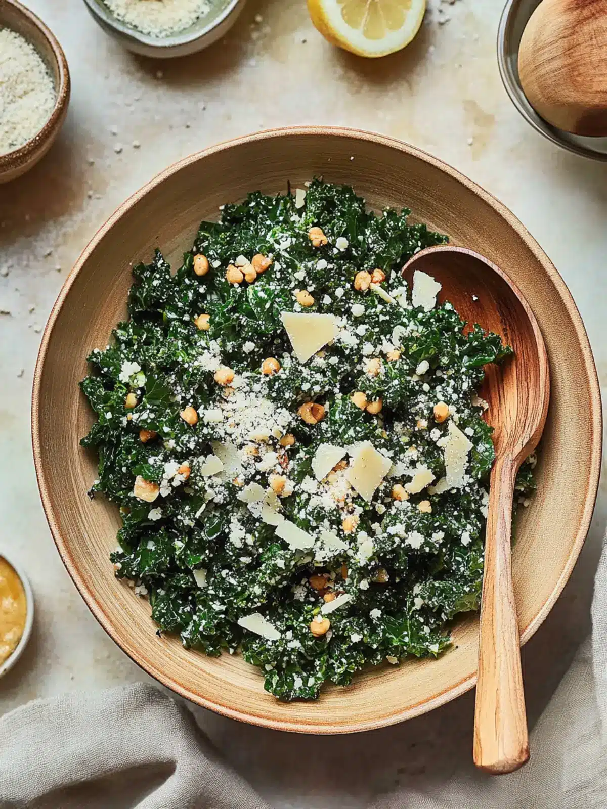 Delicious Lemony Parmesan Kale Salad to WOW Your Taste Buds 5 Lemony Parmesan Kale Salad