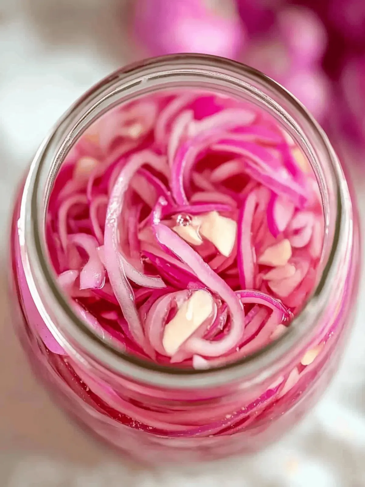 Zesty Pickled Red Onions for Vibrant Homemade Dishes 3 Pickled Red Onions