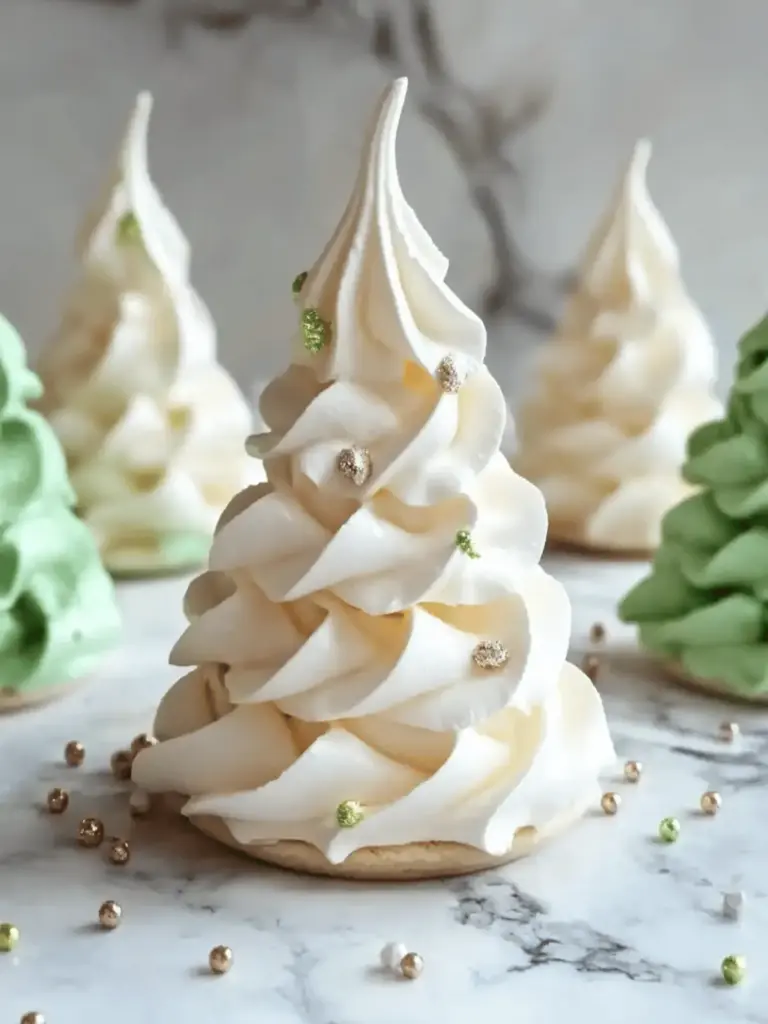 Tree Meringue Cookies