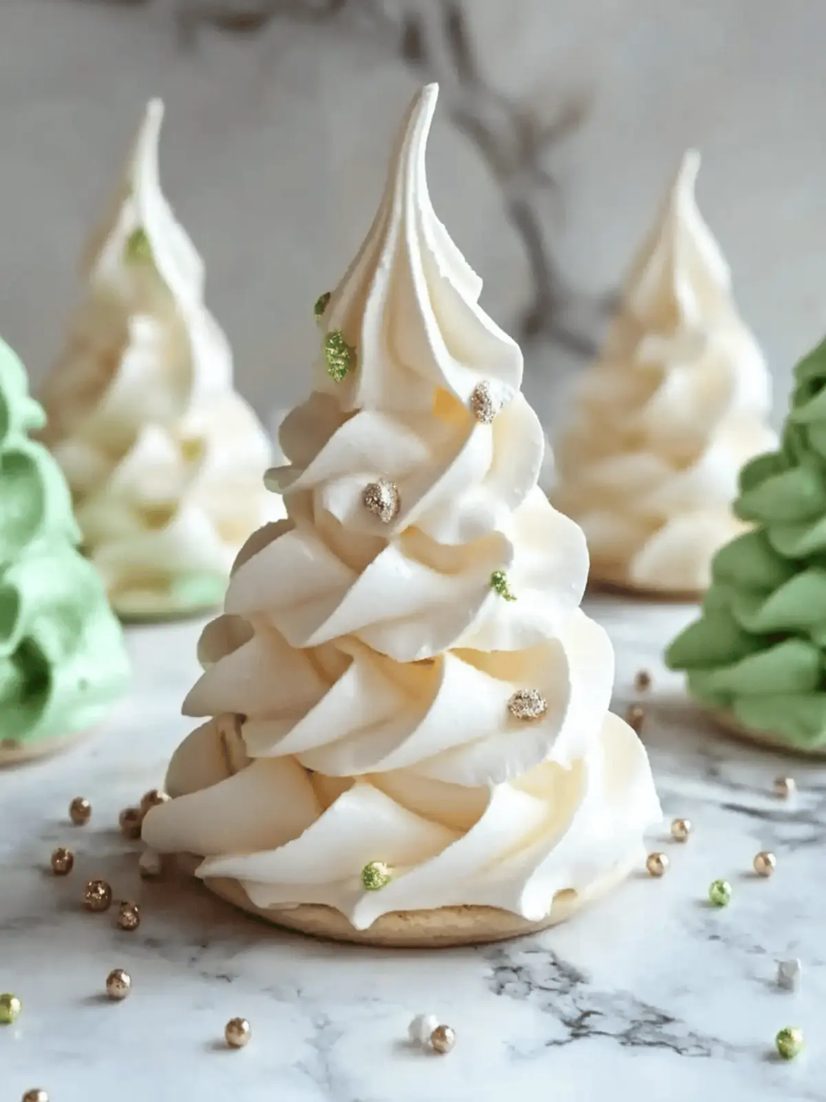 Tree Meringue Cookies