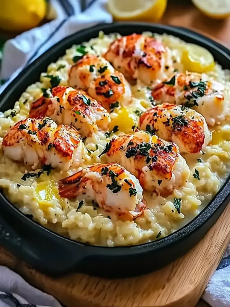 Lemon Butter Lobster Risotto