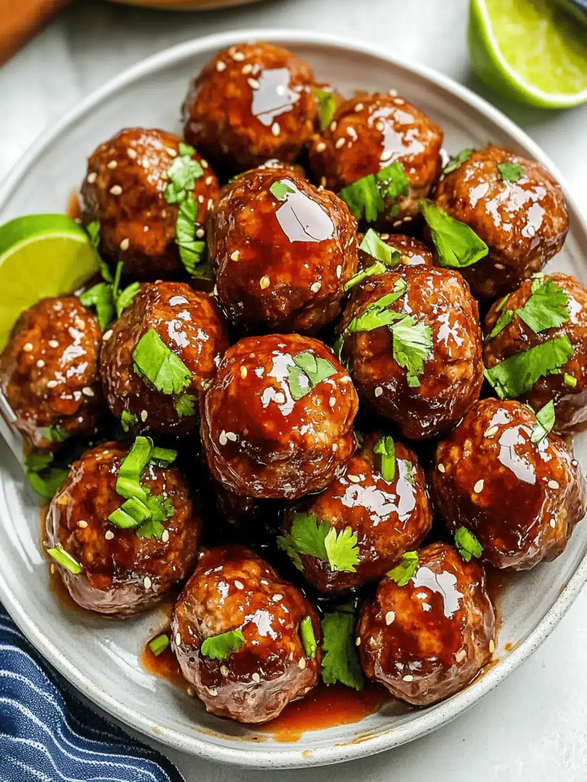 Teriyaki Meatballs: A Savory Twist on Comfort Food 4 Teriyaki Meatballs