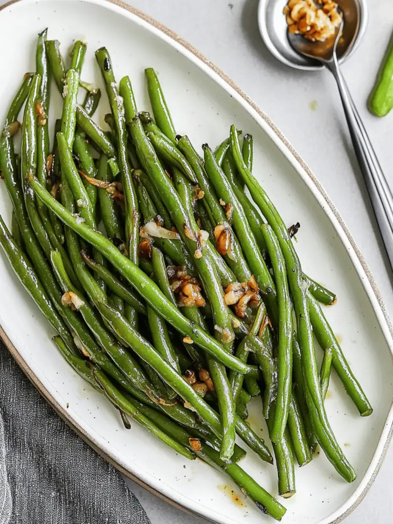 Miso Green Beans