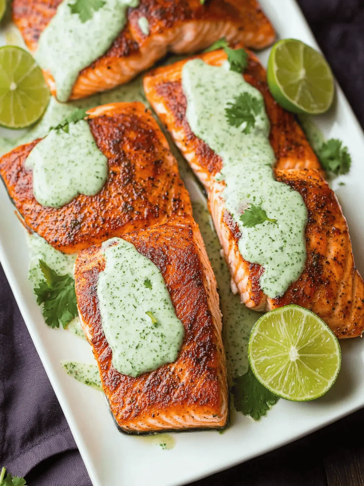 Perfect Skillet Seared Salmon with Creamy Cilantro Lime Sauce 5 Skillet Seared Salmon with Creamy Cilantro Lime Sauce