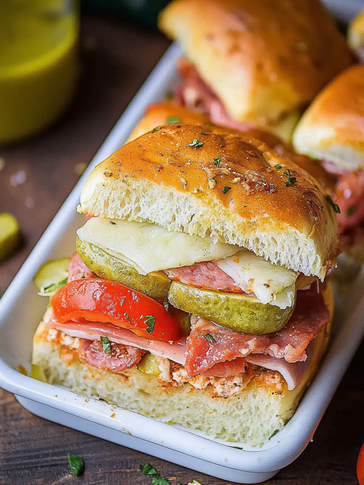 Savory Hot Italian Sub Sliders That Bring the Flavor Home 4 Hot Italian Sub Sliders