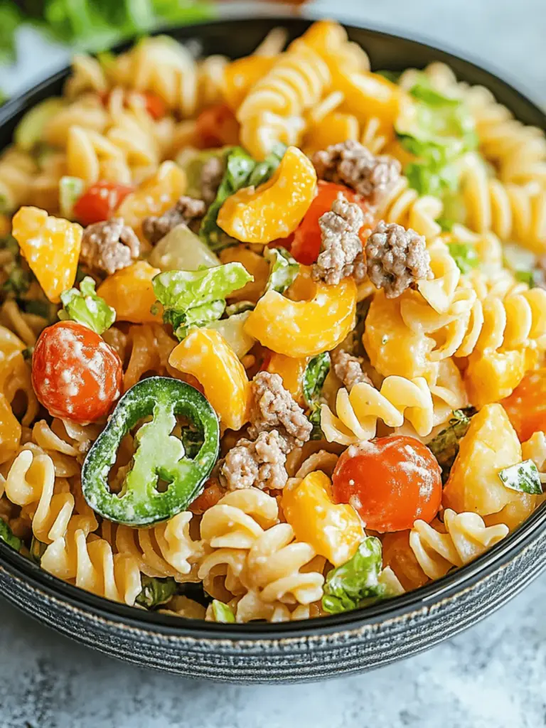 Big Mac Pasta Salad