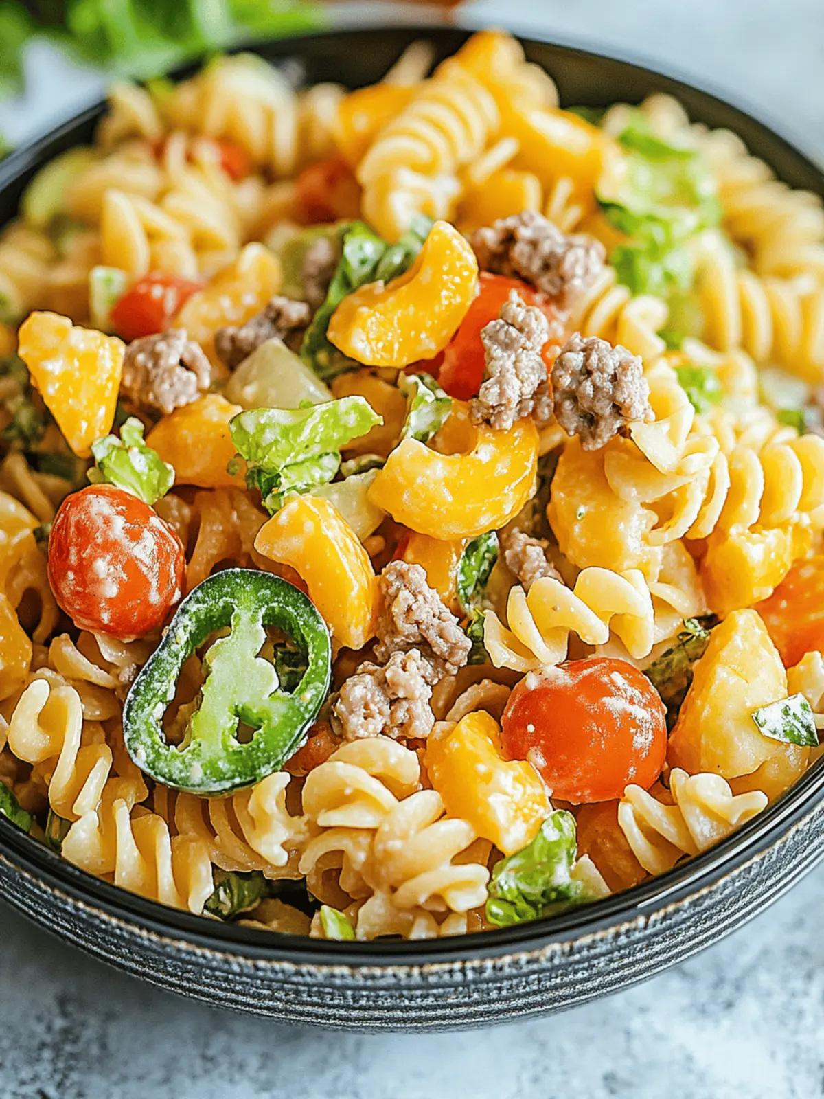 Big Mac Pasta Salad