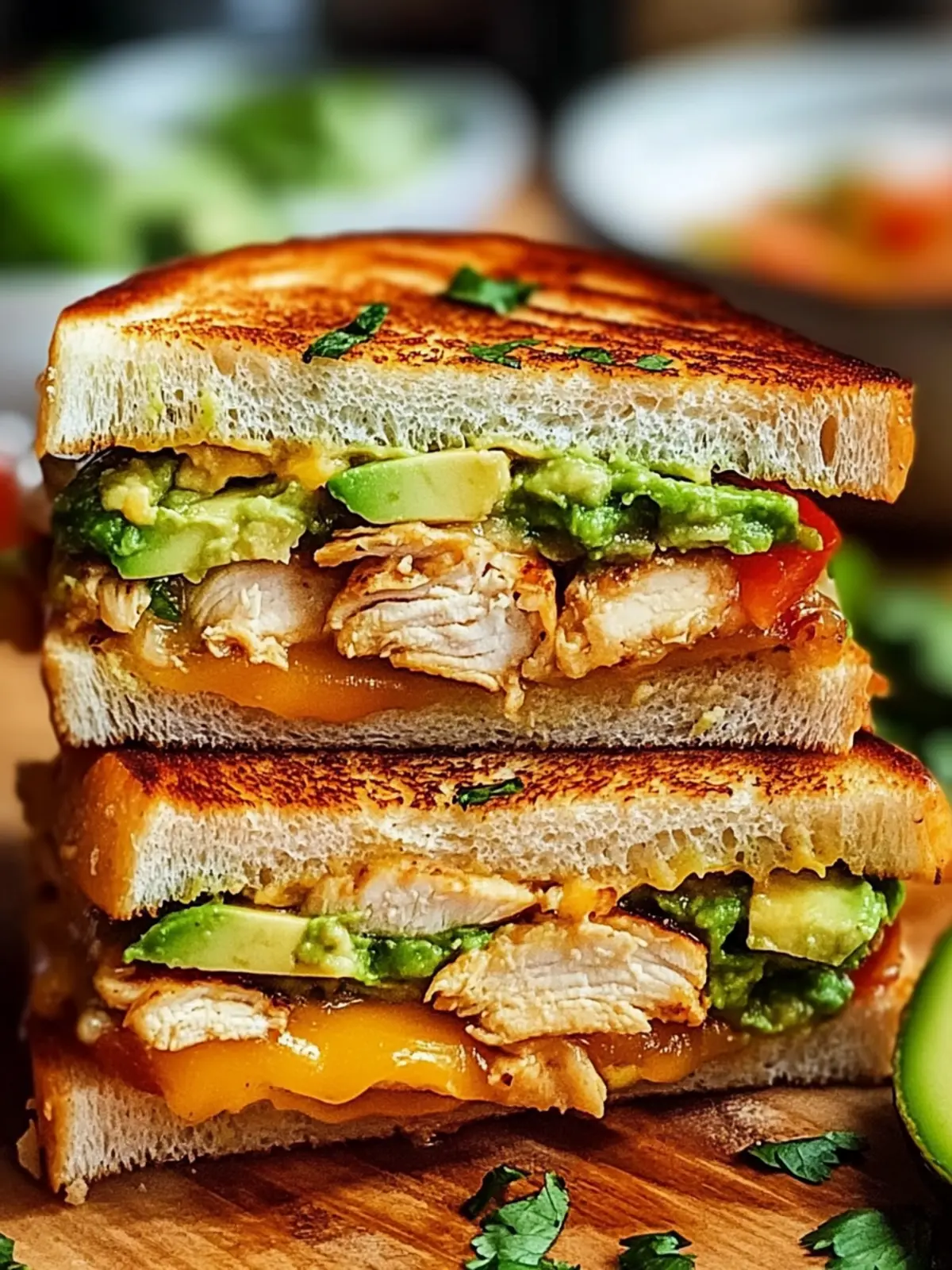 Chicken Avocado Melt Sandwich