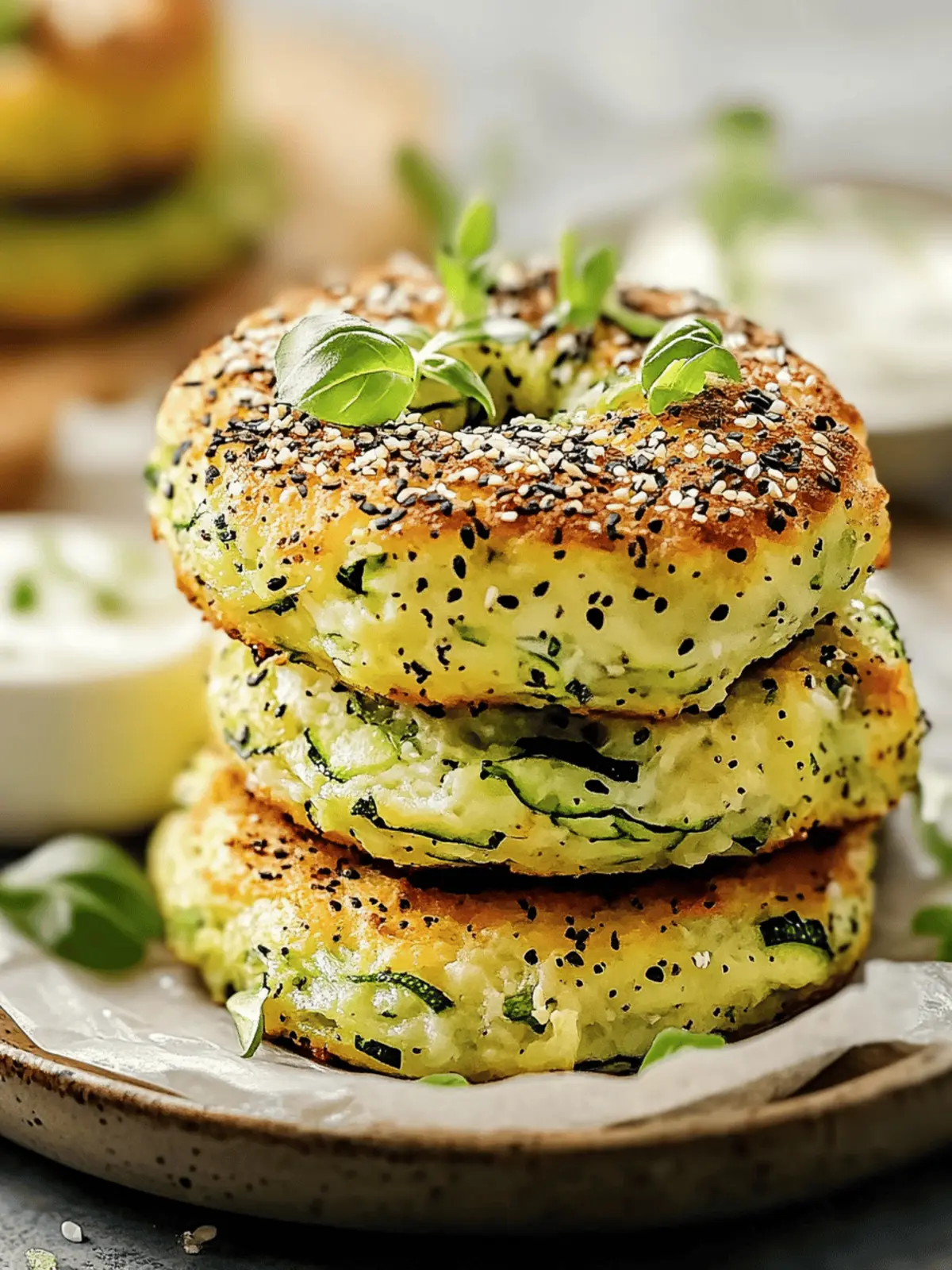 Zucchini Bagels