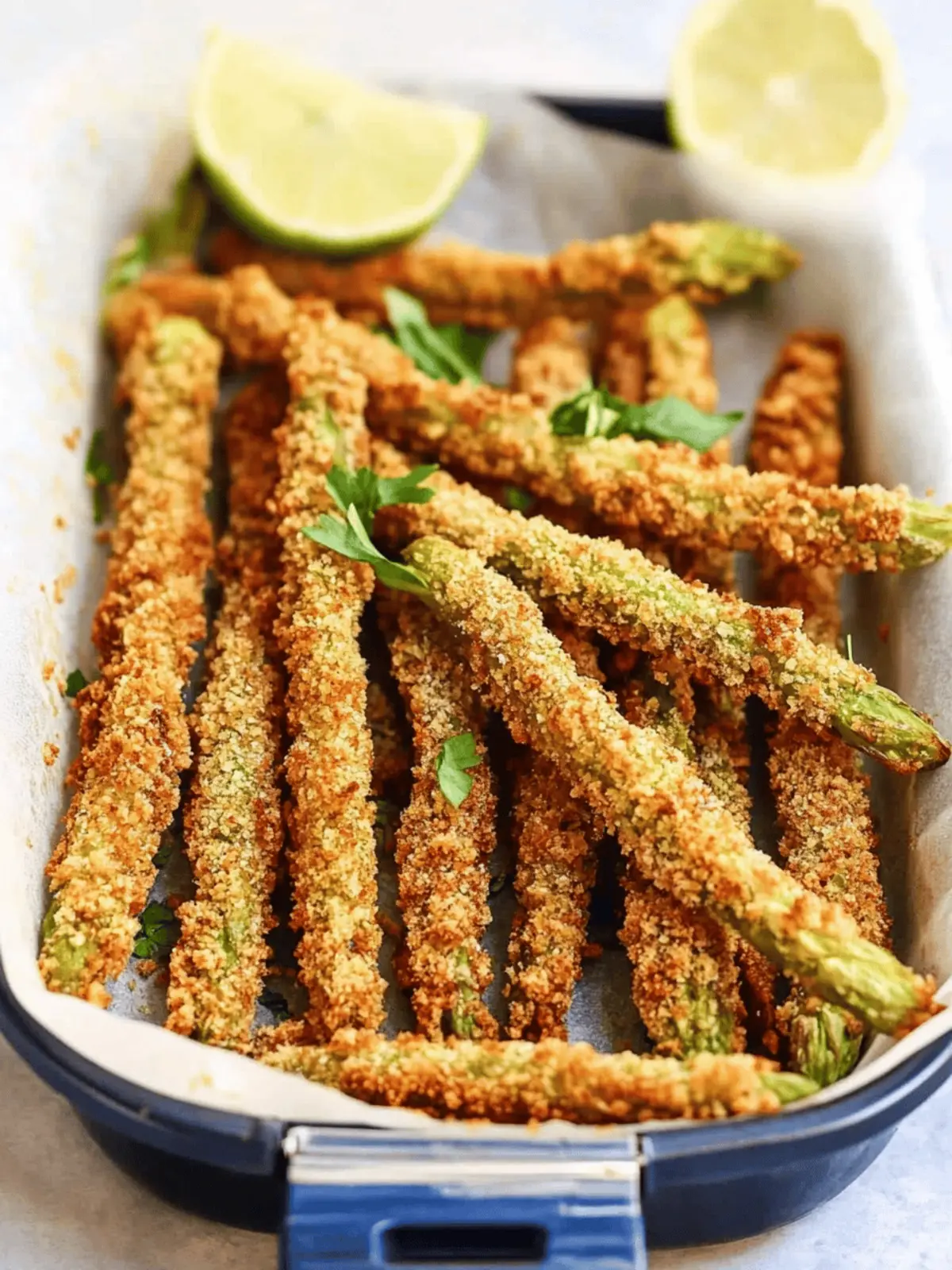 Crispy Air Fryer Asparagus Fries You'll Love for Snacking 5 Air Fryer Asparagus Fries