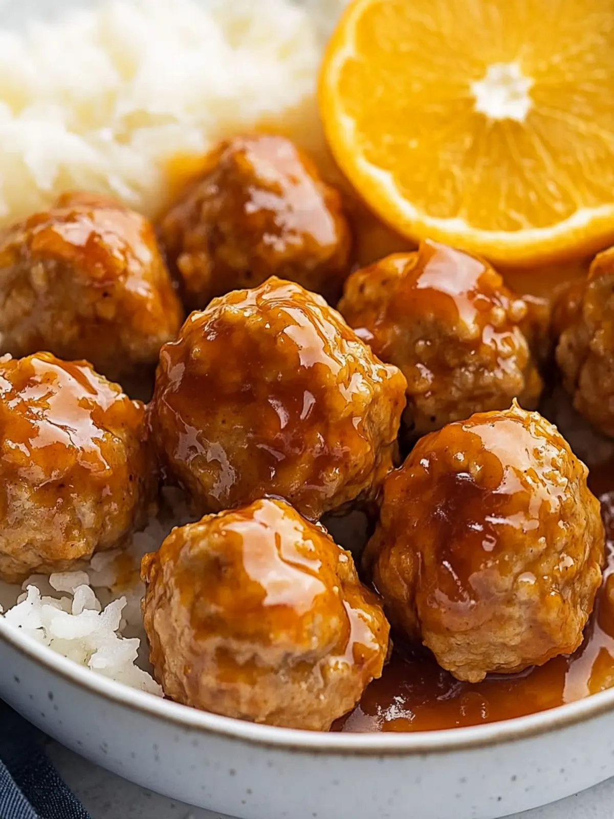 Orange Chicken Meatballs