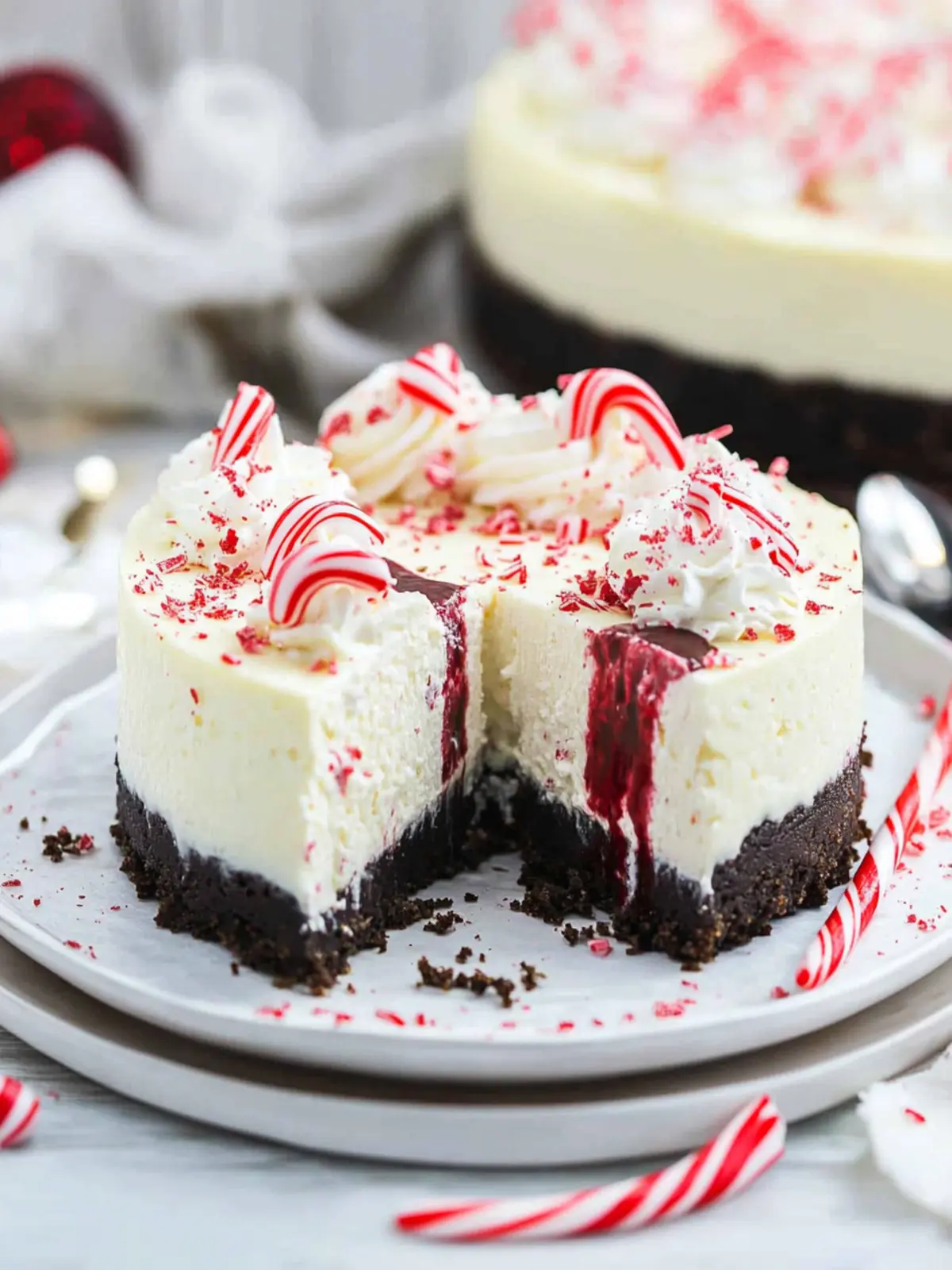 Irresistible White Chocolate Peppermint Cheesecake Delight 3 White Chocolate Peppermint Cheesecake