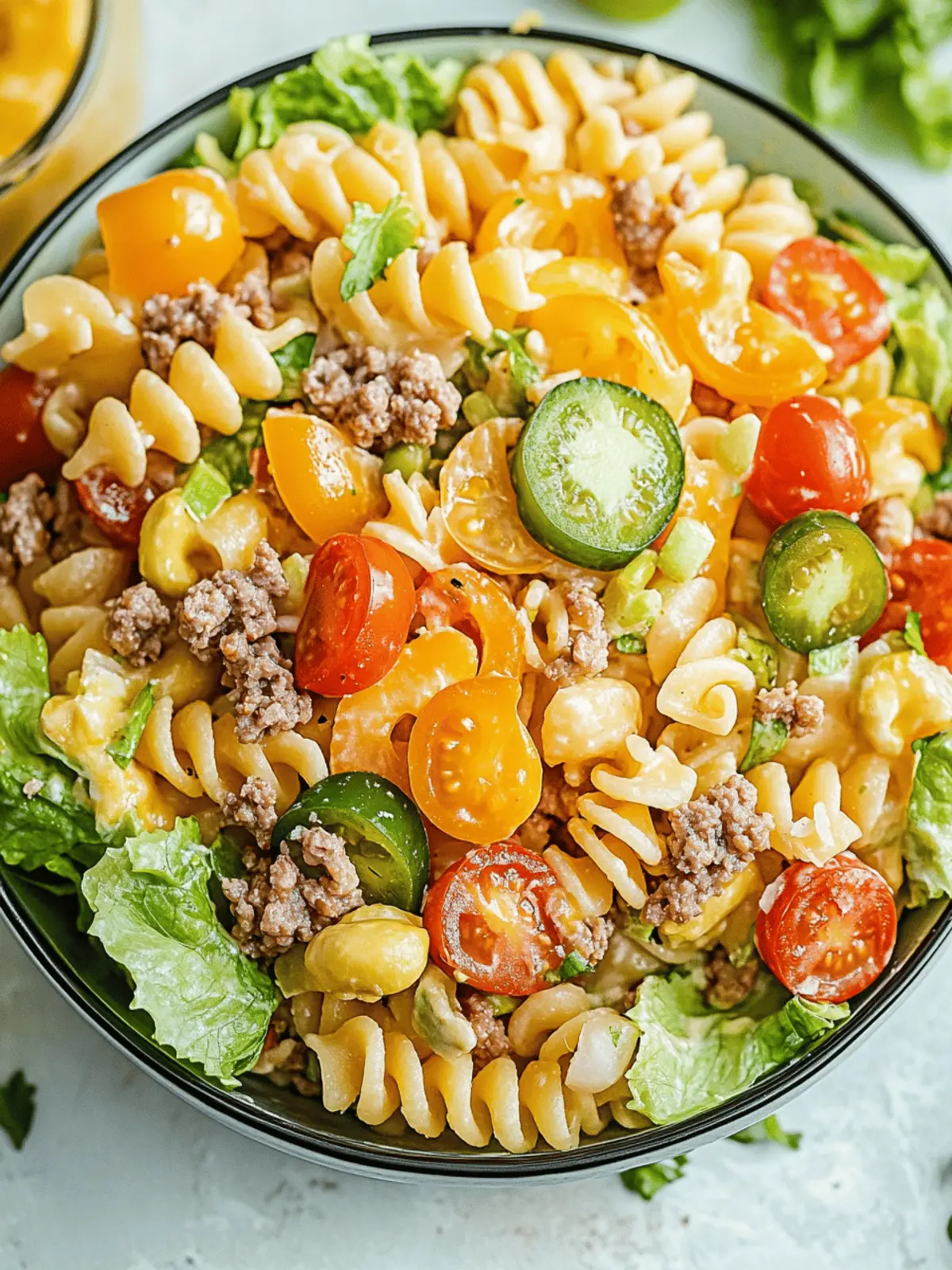 Big Mac Pasta Salad