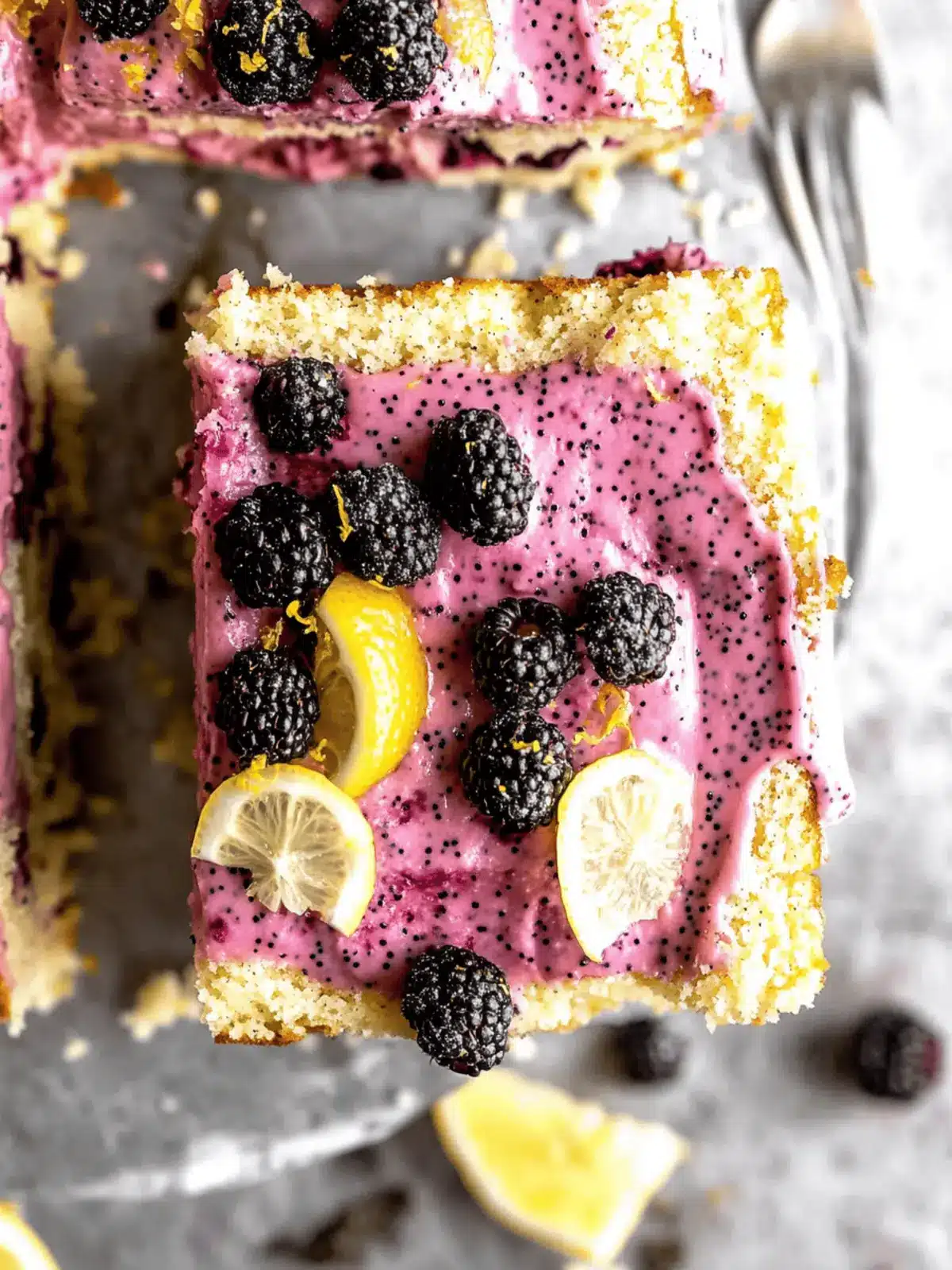 Delicious Gluten Free Lemon Poppy Seed Blackberry Cake Recipe 2 Gluten Free Lemon Poppy Seed Blackberry Cake