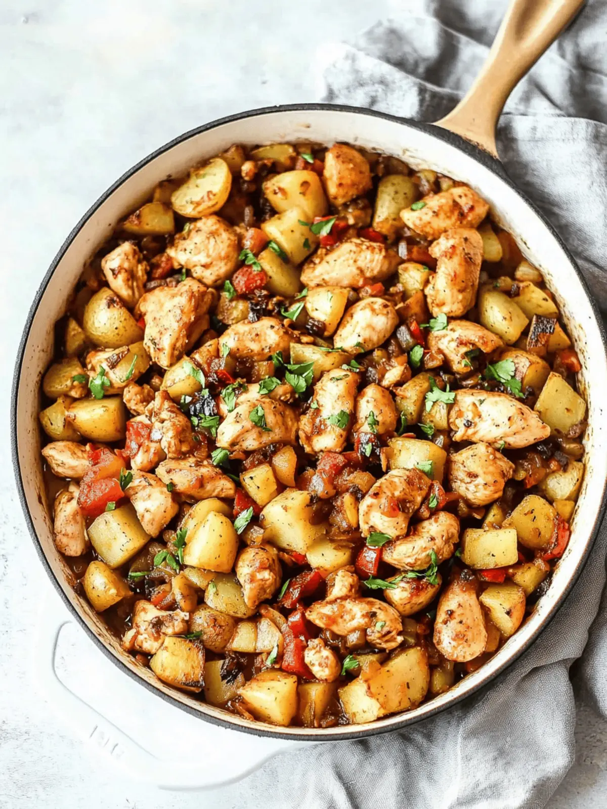 Green Chile Chicken & Potato Skillet