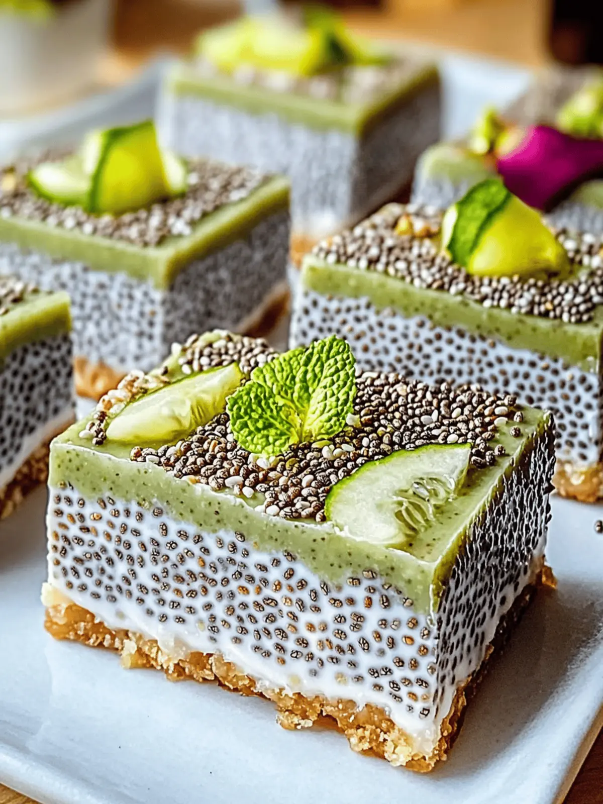Chia Pudding Bars