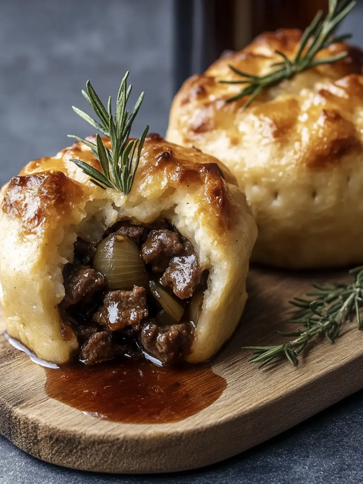 Beef & Onion Suet Pudding