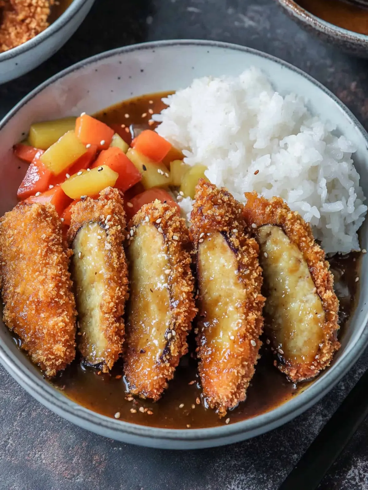 Crispy Eggplant Katsu
