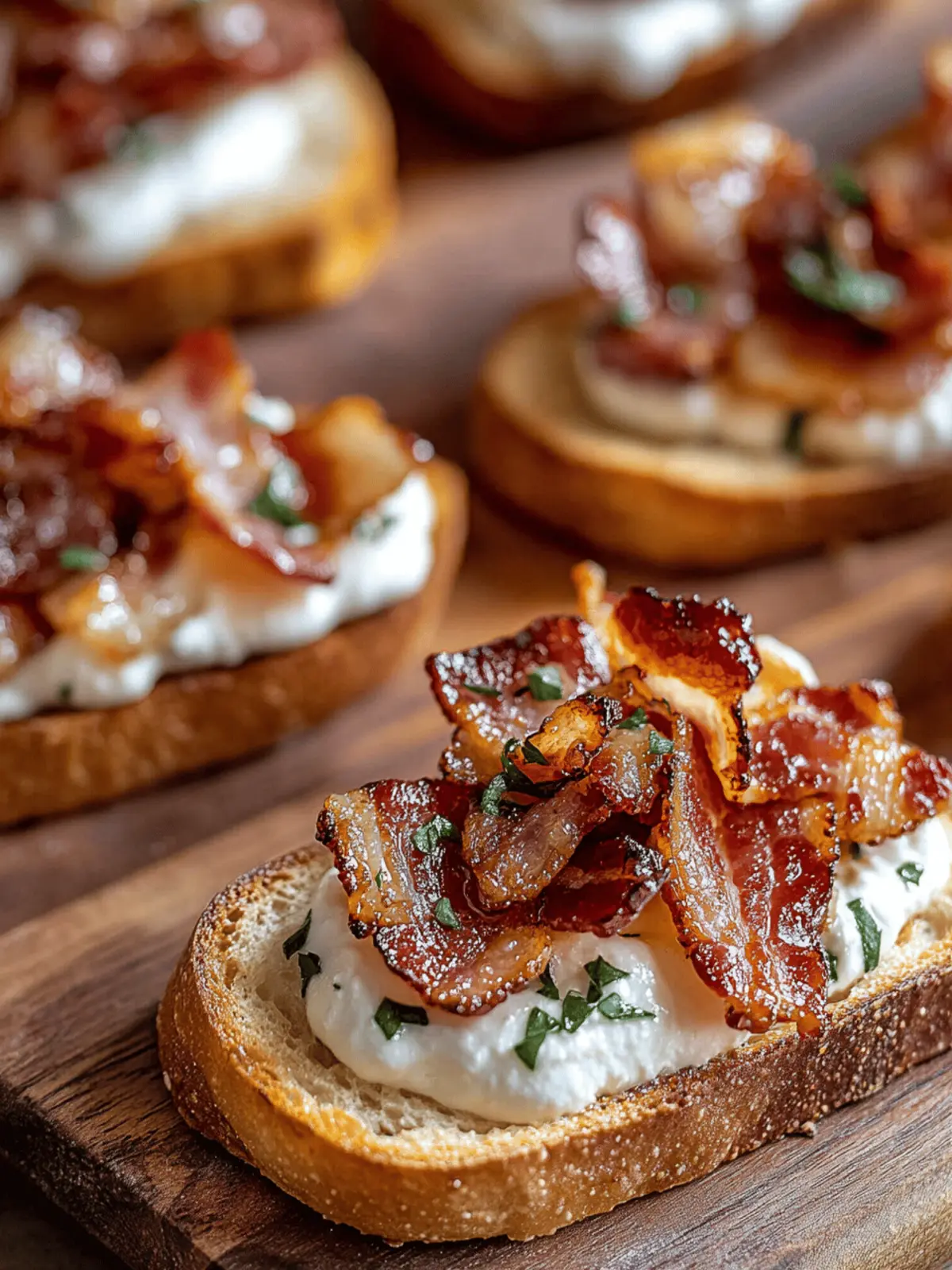 Million Dollar Bacon Crostini
