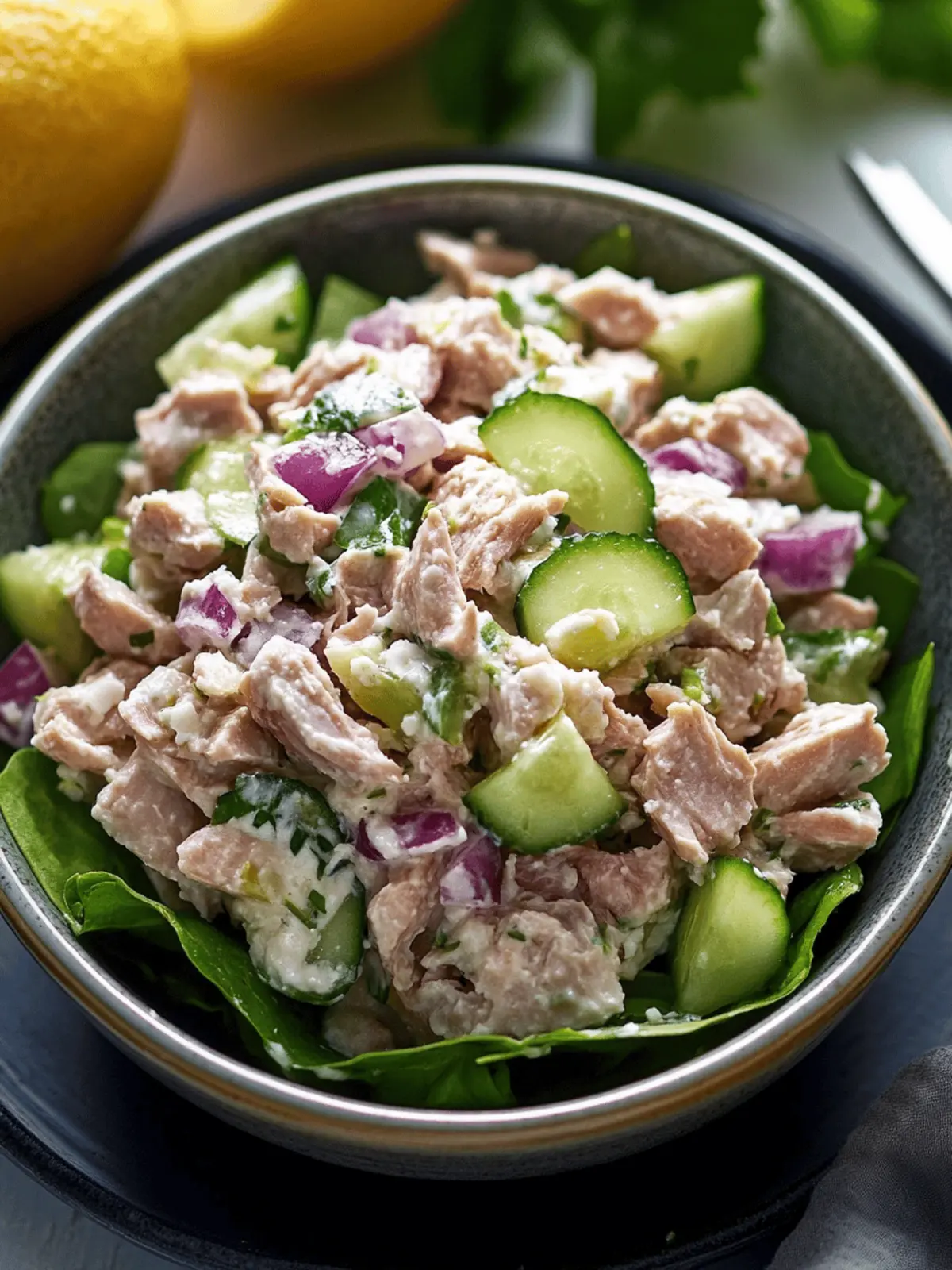 Tuna Cottage Cheese Salad